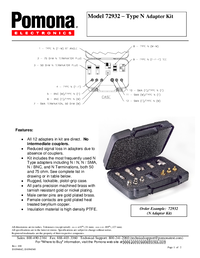 Thumbnail of document Data Sheet - 72932 Type N Adapter Kit